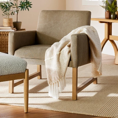 Heathered Stripe Woven Throw Blanket - Hearth & Hand™ With Magnolia 3 Heathered Stripe Woven Throw Blanket - Hearth & Hand™ With Magnolia