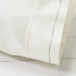 2pk Standard Cotton Percale Thin Stripe Pillowcase Set Sour Cream/Railroad Gray - Hearth & Hand™ With Magnolia -Decor Haven Shop GUEST 0f0135cb 05e7 49fd 8b64 f583b04f92dc