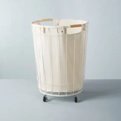 Wire & Fabric Laundry Hamper Sour Cream - Hearth & Hand™ With Magnolia 11 Wire & Fabric Laundry Hamper Sour Cream - Hearth & Hand™ With Magnolia -Decor Haven Shop GUEST 1172c23f 3103 40d4 b324 2c56bdd6ddc9