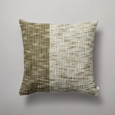 18"x18" Vertical Color Block Square Throw Pillow - Hearth & Hand™ With Magnolia 6 18"x18" Vertical Color Block Square Throw Pillow - Hearth & Hand™ With Magnolia - Image 4