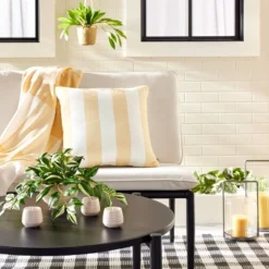 7"x19" Faux Variegated Zebrina Plant - Hearth & Hand⢠With Magnolia