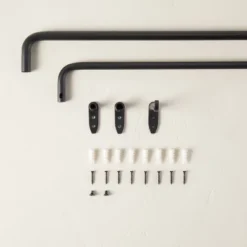 French Return Curtain Rod Matte Black - Hearth & Hand™ With Magnolia -Decor Haven Shop GUEST 222d72d9 a14d 44cc 9a47 af5b627255f7