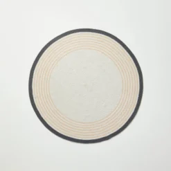 Round Border Stripe Braided Area Rug Neutral - Hearth & Hand™ With Magnolia -Decor Haven Shop GUEST 23efbf88 d6a6 44d4 a17e 2a0c02a67837