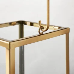 Square Metal & Glass Pillar Candle Lantern - Hearth & Hand™ With Magnolia -Decor Haven Shop GUEST 24966467 9c7c 4826 9a4c abbcf6598992