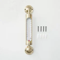 Brass Outdoor Weather Thermometer - Hearth & Hand™ With Magnolia 5 Brass Outdoor Weather Thermometer - Hearth & Hand™ With Magnolia -Decor Haven Shop GUEST 2760d3a8 8009 493d 83d7 4465e86f28e5