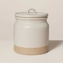 Dry Goods Stoneware Crock Canister Warm Gray/Clay - Hearth & Hand™ With Magnolia 13 Dry Goods Stoneware Crock Canister Warm Gray/Clay - Hearth & Hand™ With Magnolia -Decor Haven Shop GUEST 276e425a 33ae 423c 93b3 aa935cdd40be