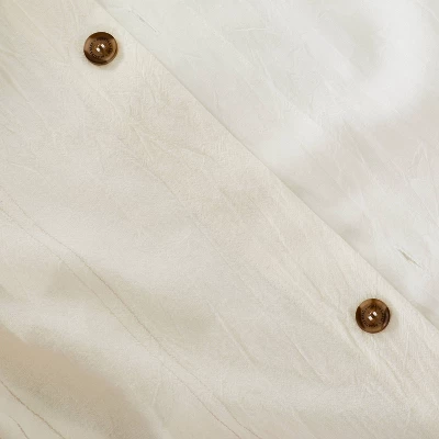 Fine Stripe Duvet & Sham Set Twilight Taupe/Sour Cream - Hearth & Hand™ With Magnolia 6 Fine Stripe Duvet & Sham Set Twilight Taupe/Sour Cream - Hearth & Hand™ With Magnolia - Image 4