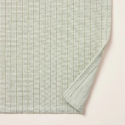 Textured Stripe Rectangular Woven Tablecloth Sage Green - Hearth & Hand™ With Magnolia 4 Textured Stripe Rectangular Woven Tablecloth Sage Green - Hearth & Hand™ With Magnolia - Image 2
