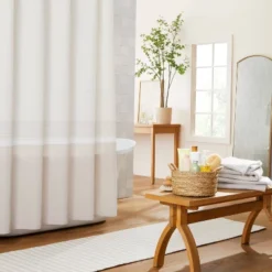 Color Block Striped Woven Shower Curtain - Hearth & Hand™ With Magnolia -Decor Haven Shop GUEST 40a7f46e cf60 4bee a4bd a73fbc82b3de