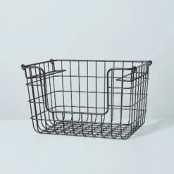 Stacking Wire Storage Basket Matte Black - Hearth & Hand™ With Magnolia 11 Stacking Wire Storage Basket Matte Black - Hearth & Hand™ With Magnolia -Decor Haven Shop GUEST 51760ad1 4cd5 42e5 ad63 e77e3d305d6d