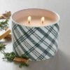Plaid Ceramic Fireside Spruce Jar Christmas Candle Dark Green 11oz - Hearth & Hand™ With Magnolia -Decor Haven Shop GUEST 56874842 30b2 4956 a167 b5ed2aac1f19