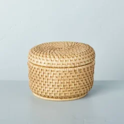 Woven Basket With Lid Natural - Hearth & Hand™ With Magnolia -Decor Haven Shop GUEST 66a4f642 06e1 4c92 934e 2dcb97d900b7