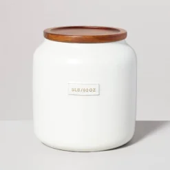 Dry Goods Stoneware Canister With Wood Lid Cream/Brown - Hearth & Hand™ With Magnolia -Decor Haven Shop GUEST 69719d52 15f0 4519 8406 500a18f94cb3