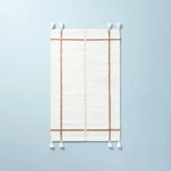Bold Cross Stripes Tassel Rug Cream/Tan - Hearth & Hand™ With Magnolia -Decor Haven Shop GUEST 6cc8f106 81f2 4c56 a259 7849943cb5a5