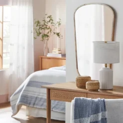 Fluted Ceramic Table Lamp Cream (Includes LED Light Bulb) - Hearth & Hand⢠With Magnolia