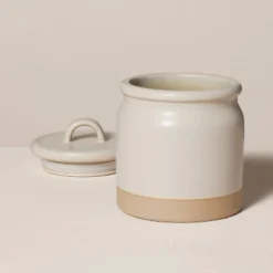Dry Goods Stoneware Crock Canister Warm Gray/Clay - Hearth & Hand™ With Magnolia 10 Dry Goods Stoneware Crock Canister Warm Gray/Clay - Hearth & Hand™ With Magnolia -Decor Haven Shop GUEST 783827b2 e2af 4d5b acc8 84432284eebb