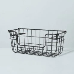 Stacking Wire Storage Basket Matte Black - Hearth & Hand™ With Magnolia 10 Stacking Wire Storage Basket Matte Black - Hearth & Hand™ With Magnolia -Decor Haven Shop GUEST 7f465f04 db4c 47cf 9411 7c8a601ab948
