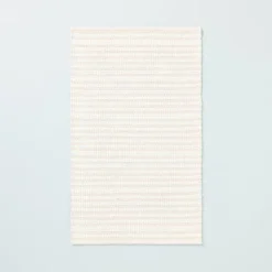 Textured Stripe Indoor/Outdoor Woven Area Rug Beige/Cream - Hearth & Hand™ With Magnolia -Decor Haven Shop GUEST 81adbddd c71c 4ad6 a930 83f20b4a4740
