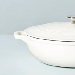 5.3qt Enameled Cast Iron Braiser Sour Cream - Hearth & Hand™ With Magnolia -Decor Haven Shop GUEST 8c198140 35a1 4fbe b6a2 f431cc4e8800