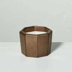 Octagonal Ceramic Cashmere & Suede Fall Jar Candle Metallic Bronze - Hearth & Hand™ With Magnolia -Decor Haven Shop GUEST 8d3191e0 b160 4eec bea1 9822c9fa9e34