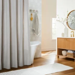 Crinkle Stripe Woven Shower Curtain - Hearth & Hand™ With Magnolia -Decor Haven Shop GUEST 9eaddbcb 388d 4522 a961 ec79017d1609