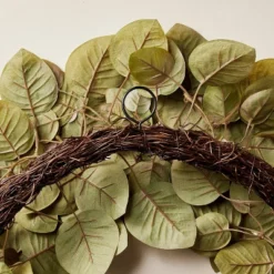 24" Faux Fall Leaf Wreath - Hearth & Hand™ With Magnolia -Decor Haven Shop GUEST a26e451f 463e 4999 af5d fe05e515e3f6