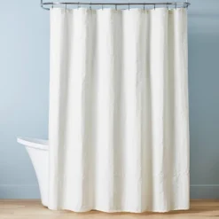 Crinkle Stripe Woven Shower Curtain - Hearth & Hand™ With Magnolia -Decor Haven Shop GUEST a4db4300 5a76 4a9f 9868 e69b64040512