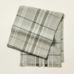 Textured Fall Plaid Woven Table Runner Sage Green - Hearth & Hand™ With Magnolia -Decor Haven Shop GUEST a800a163 ae14 453d be3d b6a7d83e8d6e