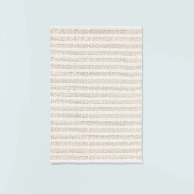 Break Stripe Handmade Area Rug Taupe/Cream - Hearth & Hand™ With Magnolia 7 Break Stripe Handmade Area Rug Taupe/Cream - Hearth & Hand™ With Magnolia - Image 5