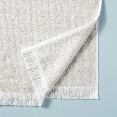 Microstripe Terry Cotton Bath Linens Taupe - Hearth & Hand™ With Magnolia 5 Microstripe Terry Cotton Bath Linens Taupe - Hearth & Hand™ With Magnolia - Image 3