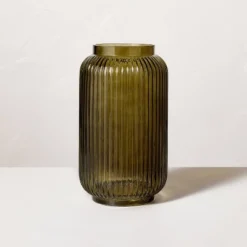 Ribbed Glass Jug Vase Dark Green - Hearth & Hand™ With Magnolia -Decor Haven Shop GUEST bddfea06 0cdf 4e99 9686 d59b3e8abd18