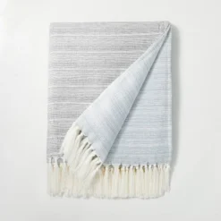 Faded Pin Stripe Gauze-Woven Throw Blanket - Hearth & Hand™ With Magnolia -Decor Haven Shop GUEST c1773d90 5fbf 416e b8cb fd886e03f5ae