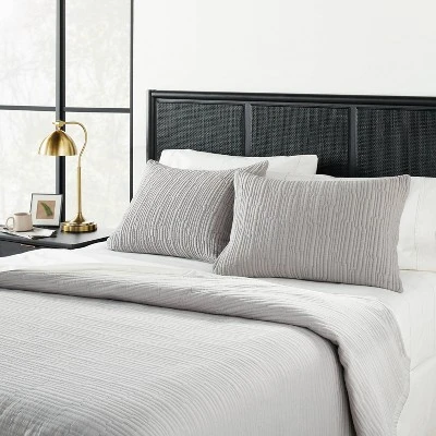 Solid Texture Matelassé Pillow Sham - Hearth & Hand™ With Magnolia 3 Solid Texture Matelassé Pillow Sham - Hearth & Hand™ With Magnolia