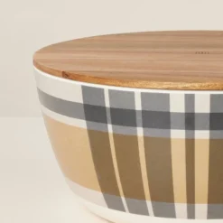 10pc Fall Plaid & Stripe Bamboo-Melamine Picnic Set Tan/Blue/Cream - Hearth & Hand™ With Magnolia 7 10pc Fall Plaid & Stripe Bamboo-Melamine Picnic Set Tan/Blue/Cream - Hearth & Hand™ With Magnolia -Decor Haven Shop GUEST d4045cff 279c 42f9 9782 da9f2a49f1e7