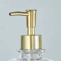 Sculpted Glass Soap/Lotion Pump Dispenser Clear/Brass - Hearth & Hand™ With Magnolia 7 Sculpted Glass Soap/Lotion Pump Dispenser Clear/Brass - Hearth & Hand™ With Magnolia -Decor Haven Shop GUEST d413e622 c778 407d a23b 34911bd8705e