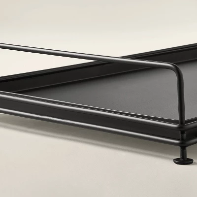 Decorative Metal Entryway Boot Tray Black - Hearth & Hand™ With Magnolia 5 Decorative Metal Entryway Boot Tray Black - Hearth & Hand™ With Magnolia - Image 3