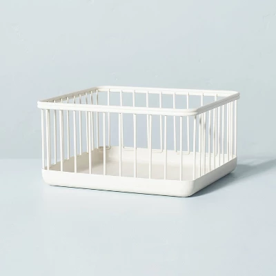 Wire Storage Basket Sour Cream - Hearth & Hand3 With Magnolia 8 Wire Storage Basket Sour Cream - Hearth & Hand3 With Magnolia - Image 6