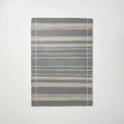 Wool Blend Variegated Stripe Area Rug Dark Gray - Hearth & Hand™ With Magnolia 14 Wool Blend Variegated Stripe Area Rug Dark Gray - Hearth & Hand™ With Magnolia -Decor Haven Shop GUEST dfeaf7b3 fe91 42d0 a761 a75fb13a64e0