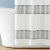 Clipped Jacquard Stripe Shower Curtain Sour Cream/Railroad Gray - Hearth & Hand™ With Magnolia 2 Clipped Jacquard Stripe Shower Curtain Sour Cream/Railroad Gray - Hearth & Hand™ With Magnolia -Decor Haven Shop GUEST e3052c43 cb39 4b76 a3f6 be61deb1d65f