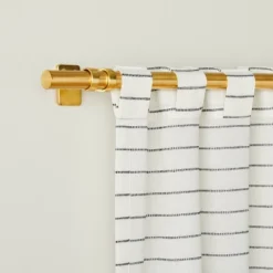 Blanket Stitch Curtain Panel Dark Gray/Cream - Hearth & Hand™ With Magnolia -Decor Haven Shop GUEST ece4abbc 9ca7 4c04 a6cf 69f1ec5d040c