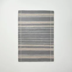 Wool Blend Variegated Stripe Area Rug Dark Gray - Hearth & Hand™ With Magnolia 15 Wool Blend Variegated Stripe Area Rug Dark Gray - Hearth & Hand™ With Magnolia -Decor Haven Shop GUEST ed90b234 077e 454c 8d98 a788492a1a64