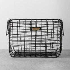 Wire Storage Basket Black - Hearth & Hand With Magnolia -Decor Haven Shop GUEST efe86eae 04b3 4a40 b0c6 ffcdb651f04d