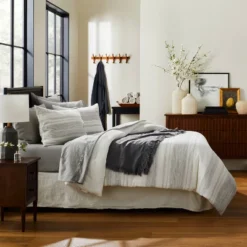 3pc Heathered Stripe Comforter Bedding Set - Hearth & Hand™ With Magnolia -Decor Haven Shop GUEST f5d6068f c55f 4043 923f e6673cd682bd