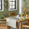 10pc Fall Plaid & Stripe Bamboo-Melamine Picnic Set Tan/Blue/Cream - Hearth & Hand™ With Magnolia -Decor Haven Shop GUEST fb60bf4d 7ffd 4815 9551 1fcf3a2d5a05