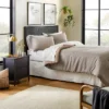 3pc Heathered Stripe Comforter Bedding Set Brown - Hearth & Hand™ With Magnolia -Decor Haven Shop GUEST fd677210 07e8 4d32 9d9c 1de73ded823e